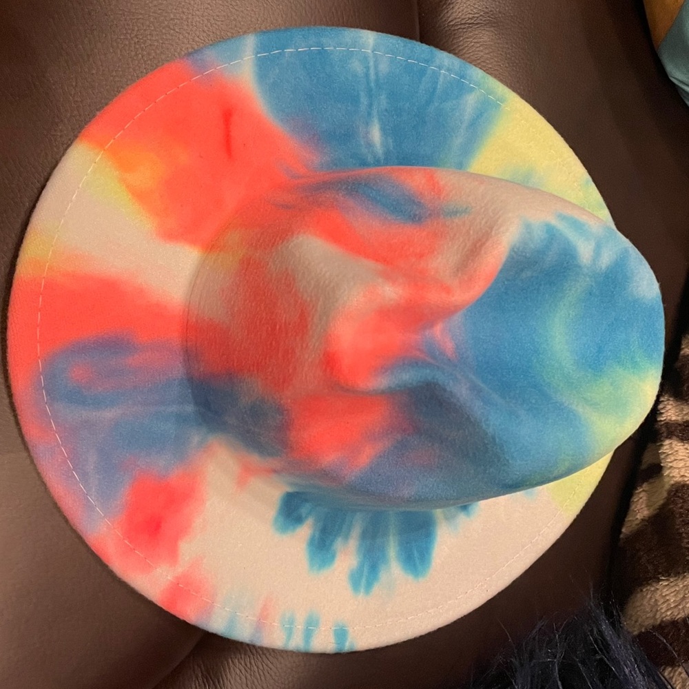 Sassy Jones tye dye fedora hat